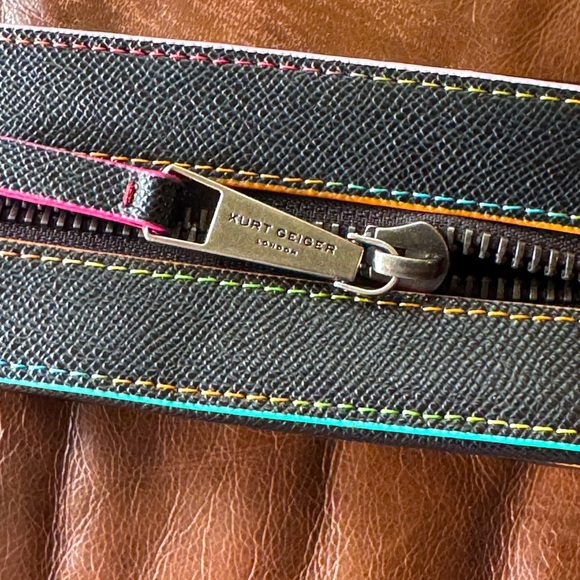 NWOT Kurt Geiger Black Crossbody Bag with Multicolor Accents - Picture 4 of 15